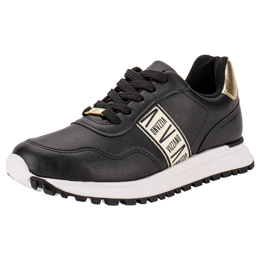 Tênis Feminino Vizzano 1429103 PRETO/BRANCO