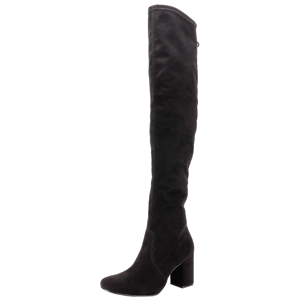 Bota Feminina Over The Knee Via Marte 024001 PRETO/CAMURÇA