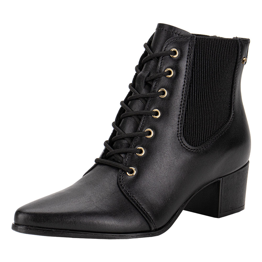 Bota Feminina Coturno Pegada 280903 PRETO