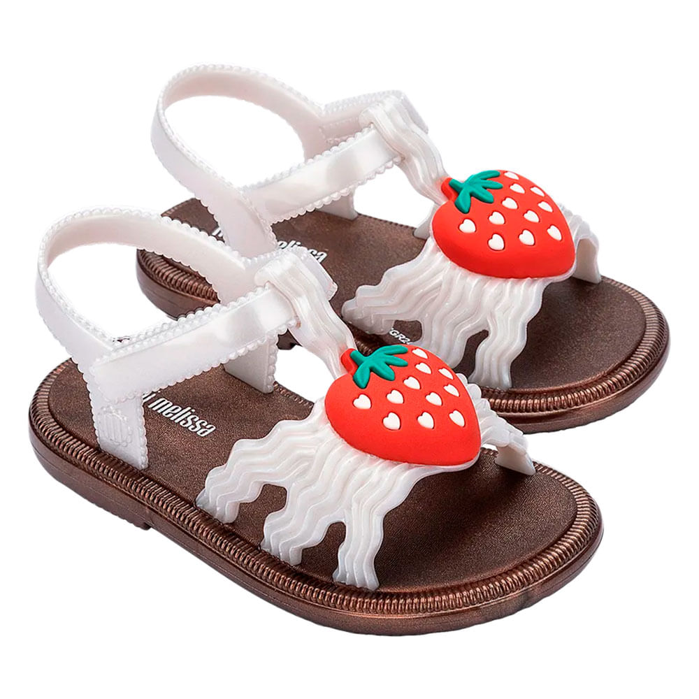 Mini Melissa Hip Sandal Baby 35957 BRANCO/BEGE