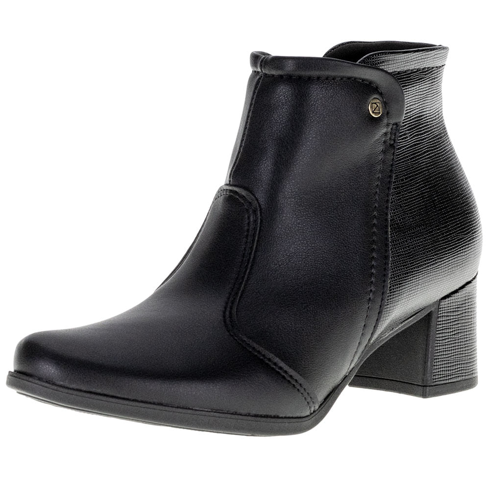 Bota Feminina Cano Baixo Piccadilly - 654015 PRETO