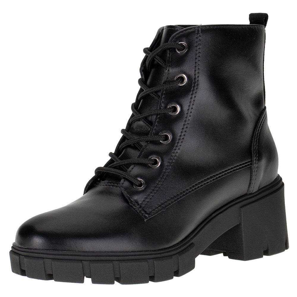 Bota Feminina Coturno Via Marte - 23309 PRETO
